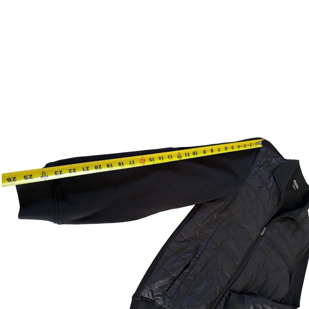 Michael Kors Mens Quilted Puffer Jacket Bomber Style Black Full Zip Size M - Picture 6 of 11